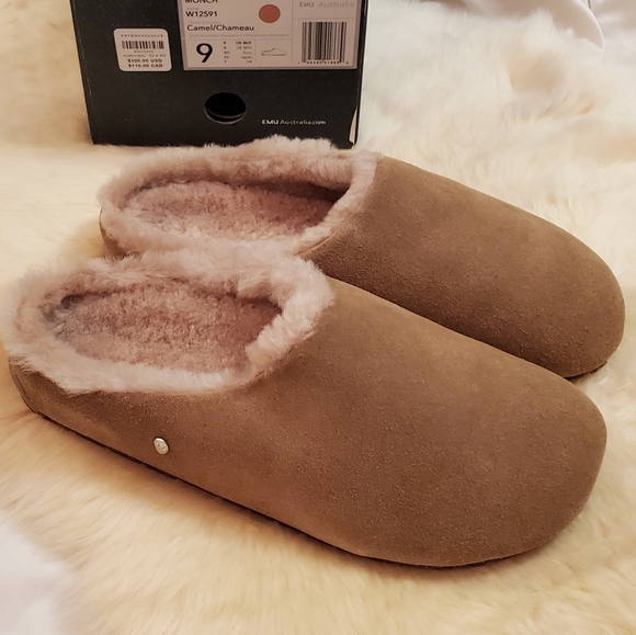 Emu Monch Slippers - Camel - Picture 8 of 10